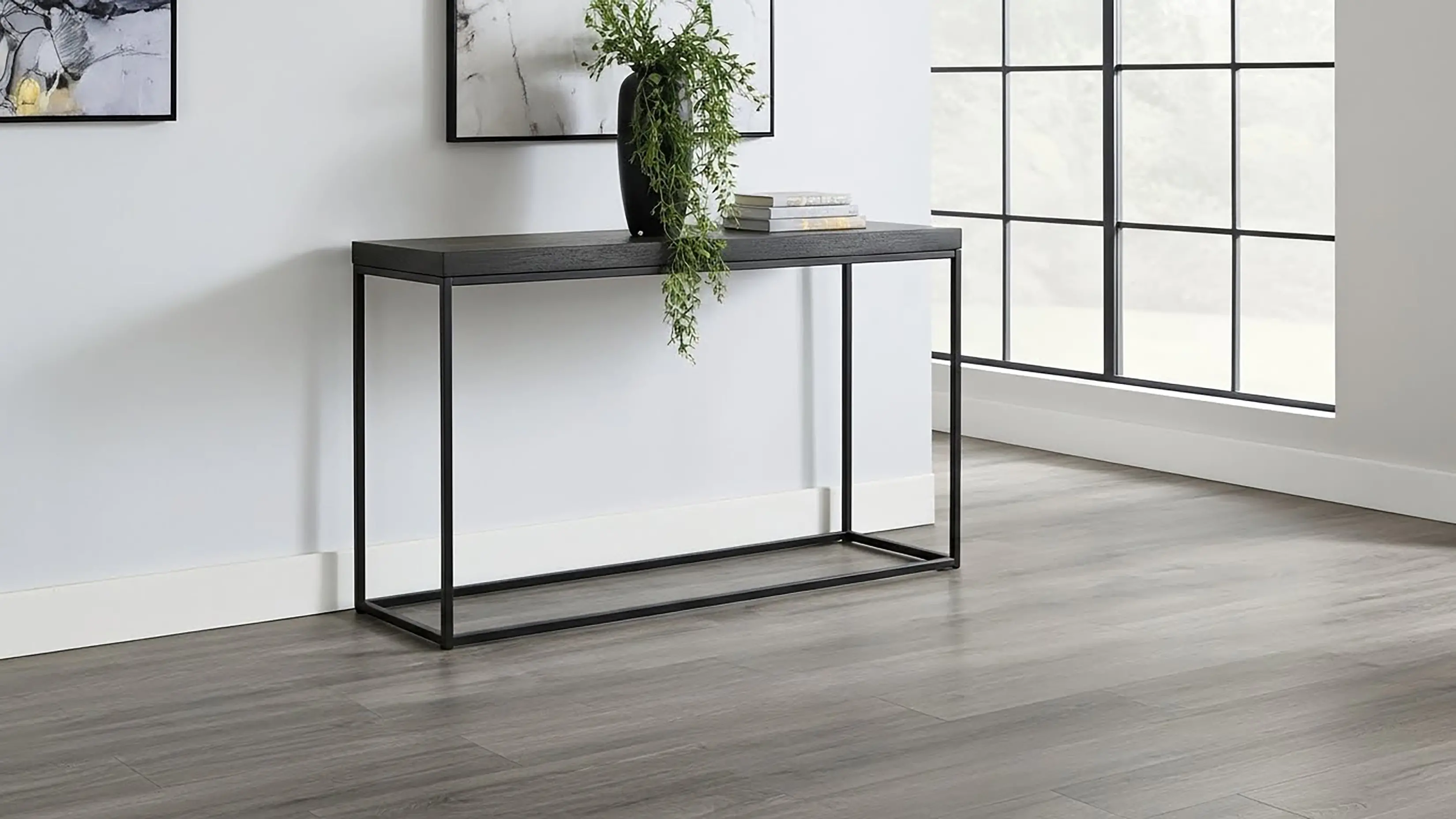 Large Jax Black Console Table-5