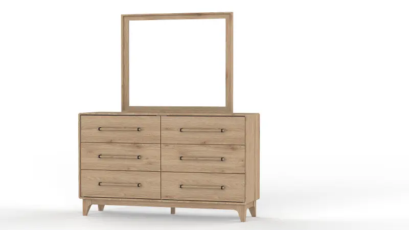 Dovetail Natural 6-Drawer Dresser