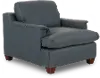 Saxton Sky Blue Leather Armchair