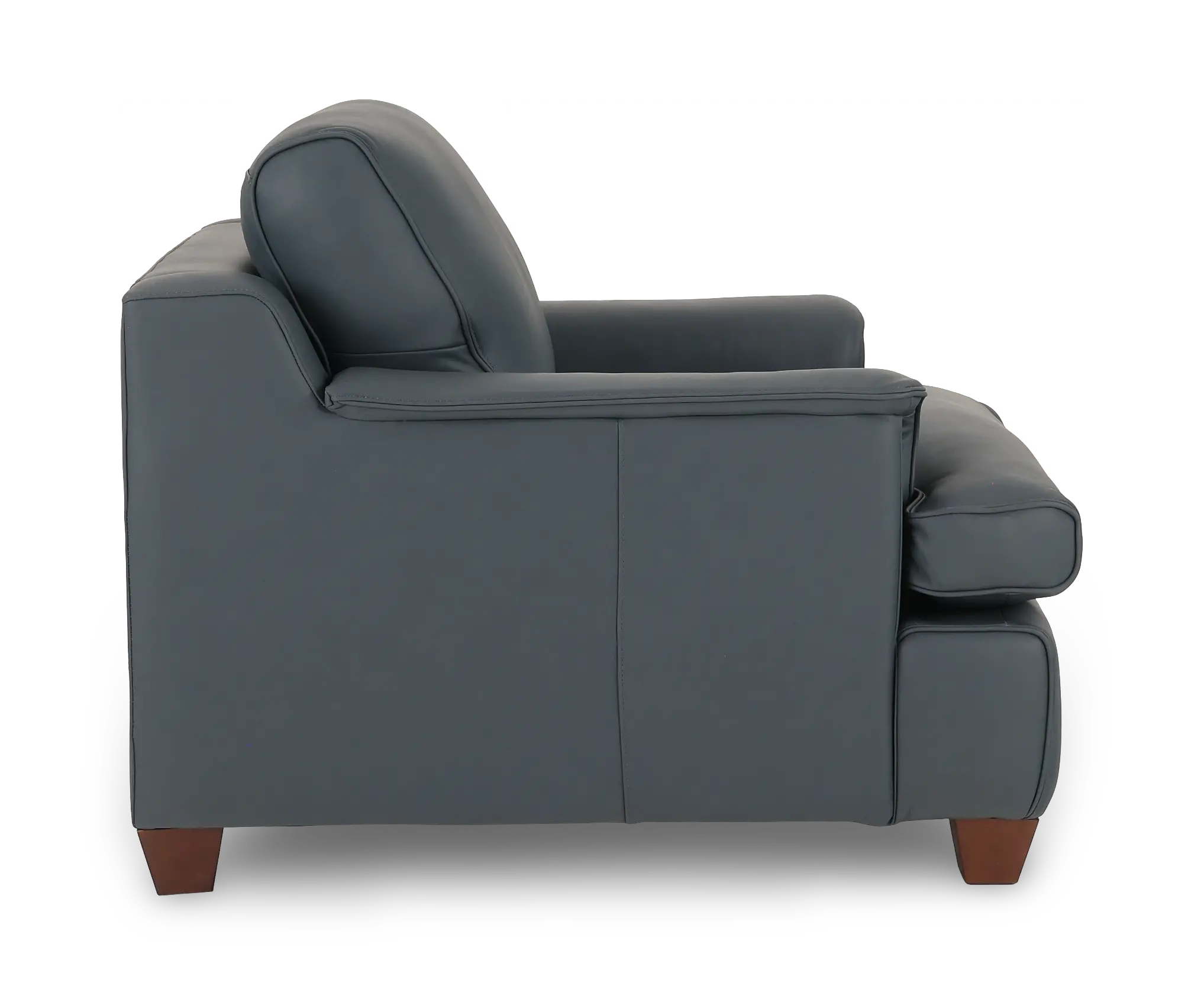 Saxton Sky Blue Leather Armchair-5