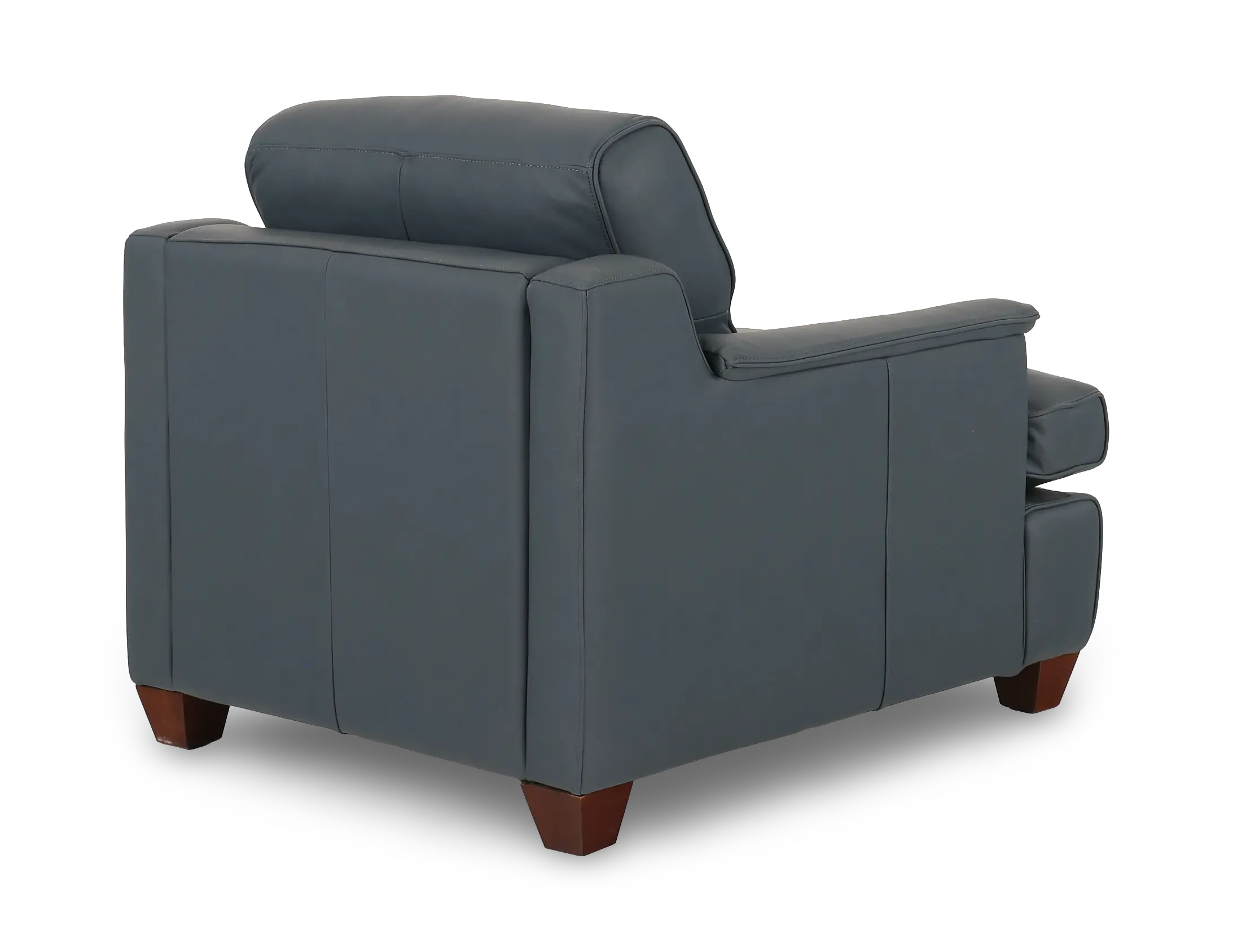 Saxton Sky Blue Leather Armchair-6