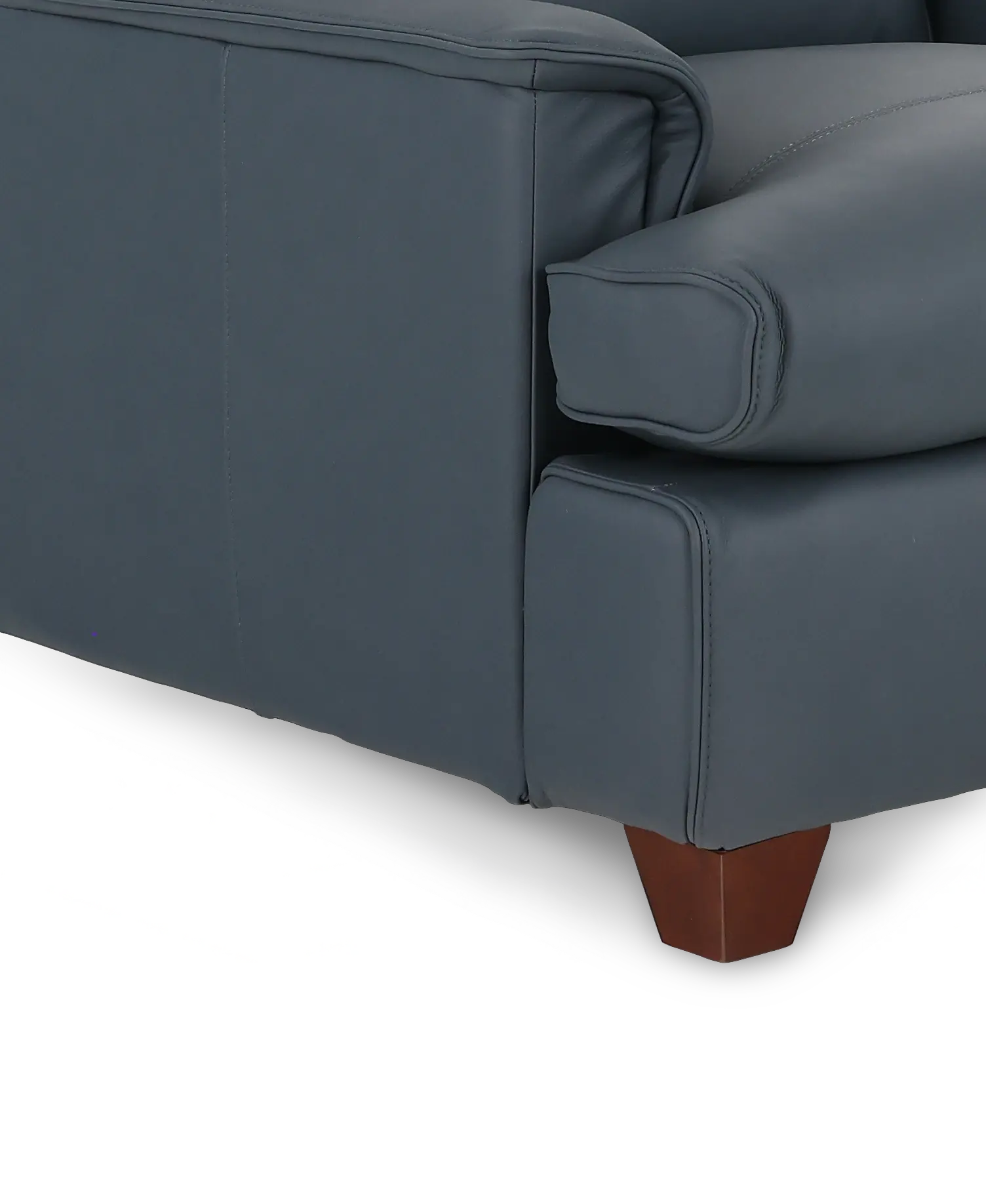 Saxton Sky Blue Leather Armchair-7