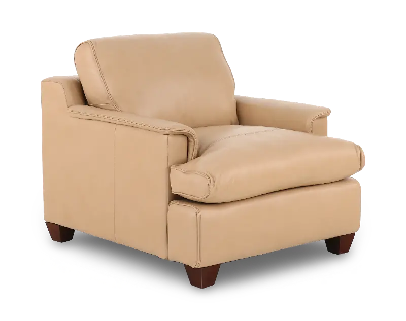 Saxton Saddle Tan Leather Armchair