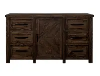 Dutton Distressed Brown Dresser
