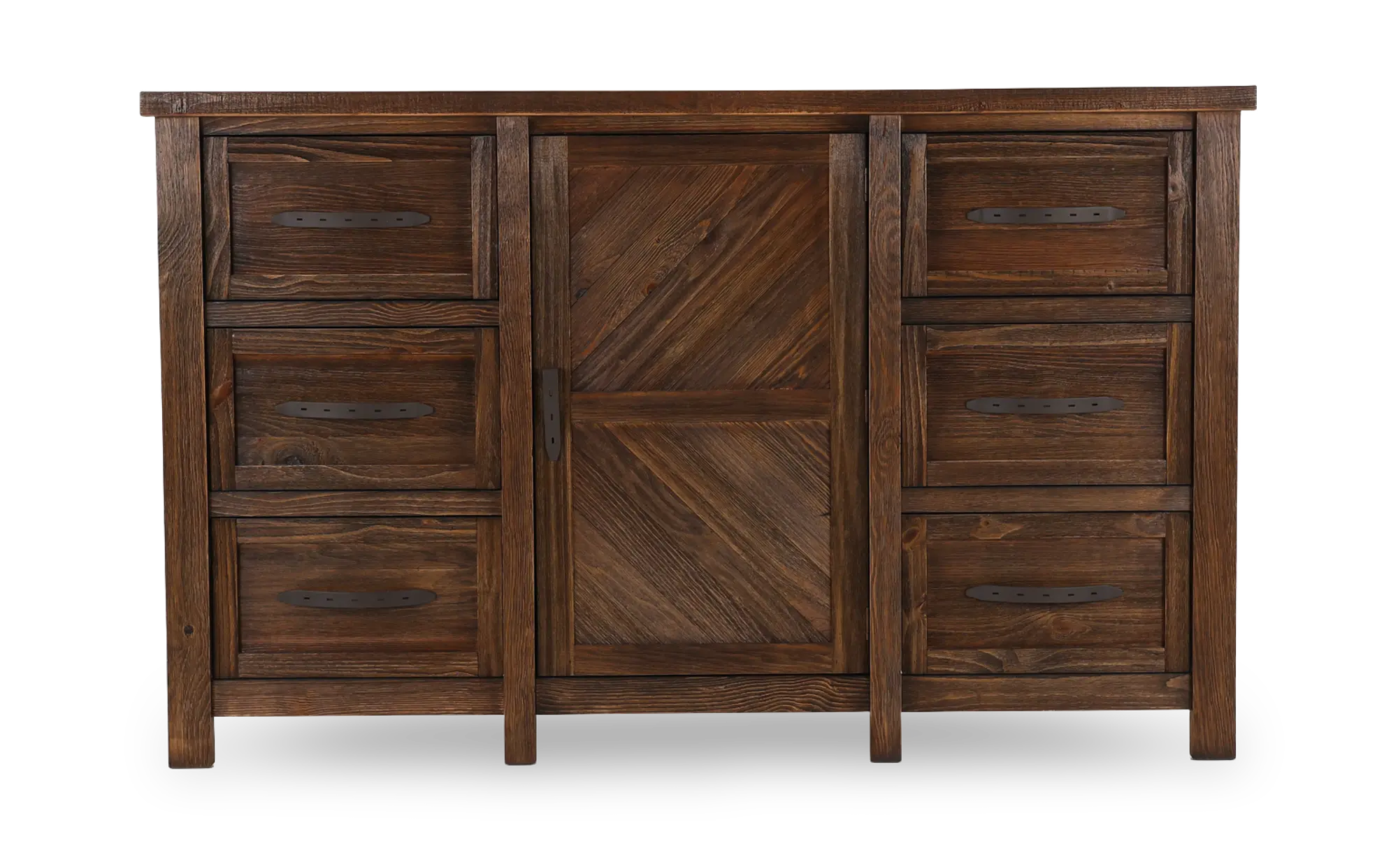 Dutton Distressed Brown Dresser