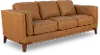 Pendry Caramel Saddle Brown Leather Sofa