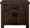 Dutton Brown Distressed Nightstand
