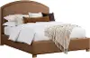 Jackson Caramel Brown Upholstered Queen Bed