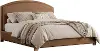 Jackson Caramel Brown Upholstered King Bed