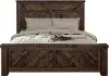 Dutton Distressed Brown King Bed