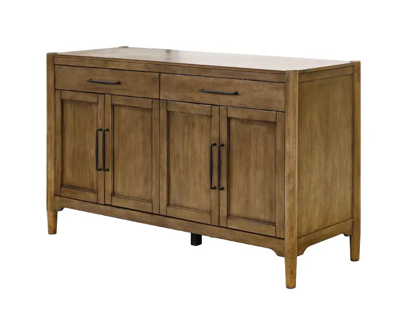 Lachlan Sienna Brown Solid Wood Sideboard