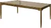 Lachlan Sienna Brown Rectangular Extendable Dining Table