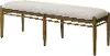 Lachlan Sienna Brown Upholstered Dining Bench
