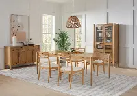 Lachlan Sienna Brown 5-Piece Extendable Dining Set