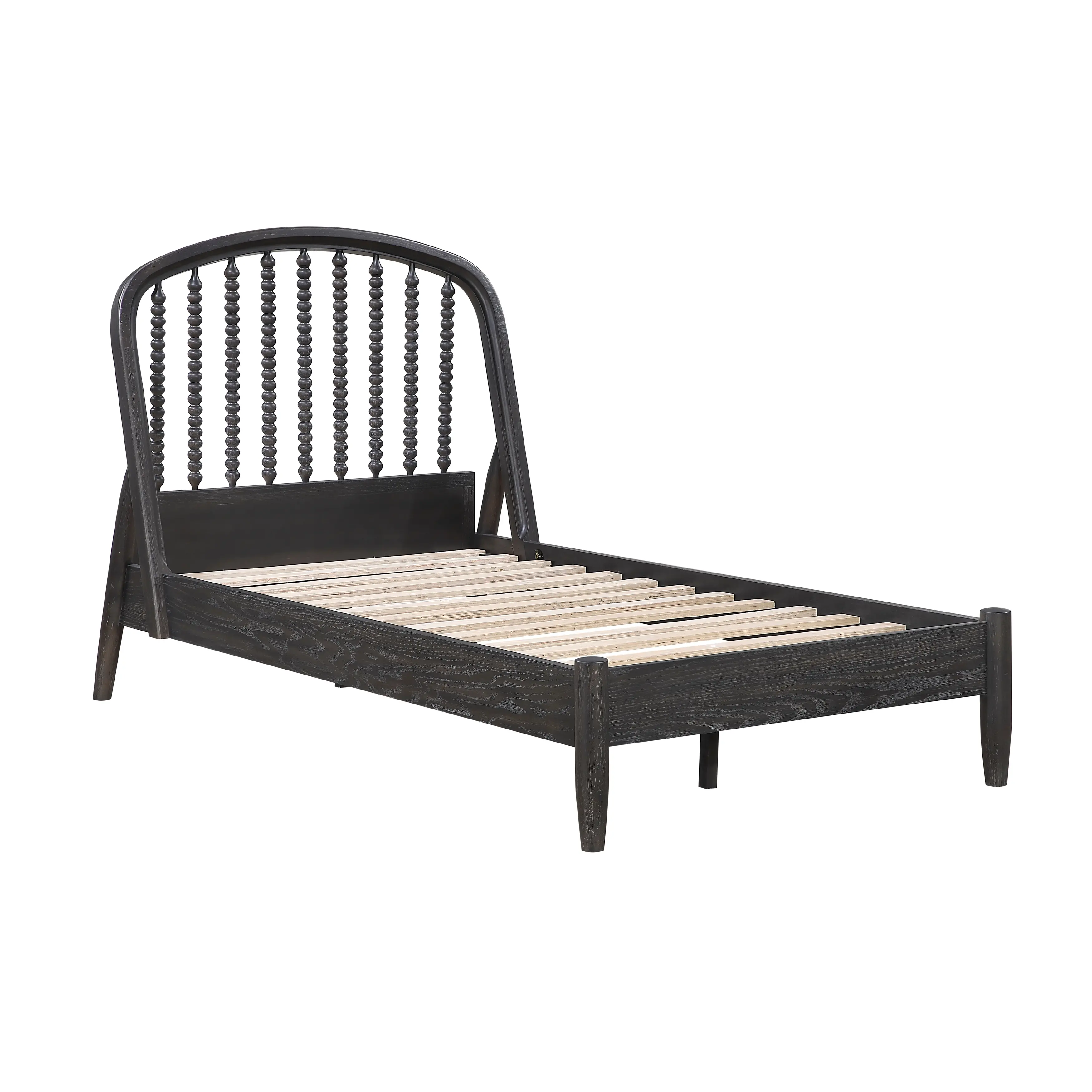 Olson Ebony Arched Twin Bed-4