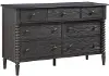 Olson Ebony 7-Drawer Spindle Leg Dresser