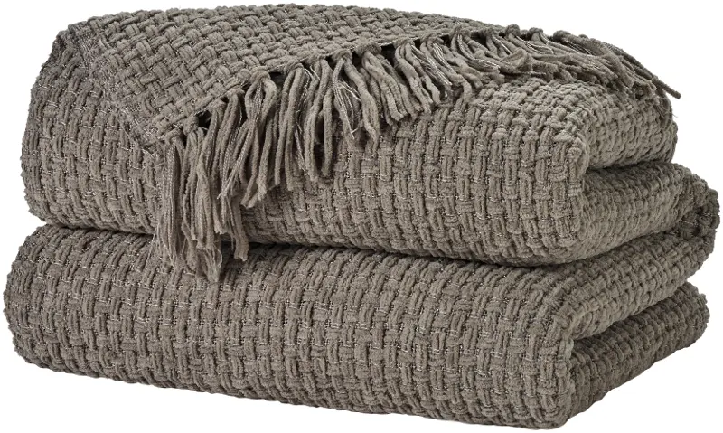 Gray Throw