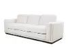 Luca Arctic White Leather Sofa