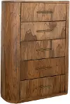 Balam Dark Brown 5-Drawer Chest