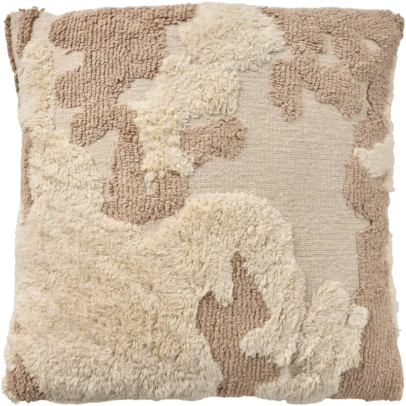 Beige Toss Pillow