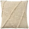Ivory Lined Toss Pillow