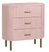 Astoria 32  Pink 3 Drawer Chest