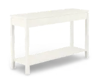 2 West White Sofa Table