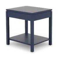 2 West Blue End Table