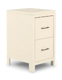 2 West White File Cabinet