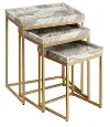 Torrento Marble Nesting Tables Set of 3