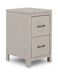 2 West Storm Gray File Cabinet