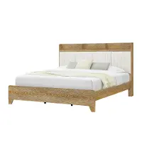 Harlyn Natural Upholstered Storage King Bed