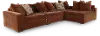 Noah Tobacco Brown 4-Piece Modular Sectional