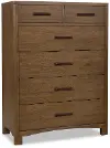 Arden Tavern Brown 6-Drawer Chest
