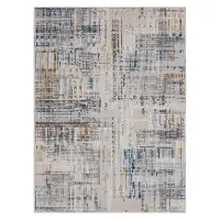 R1369103 Ocular 5 x 8 Blue Area Rug