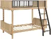 Spenser Black and Natural Twin-Over-Twin Bunk Bed