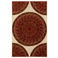 13432416 Mandala Road 5 x 8 Multicolor Area Rug