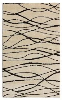 R15283512 Charon 5 x 8 Black and White Area Rug