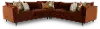 Pia Sienna Red 3‑Piece Sectional