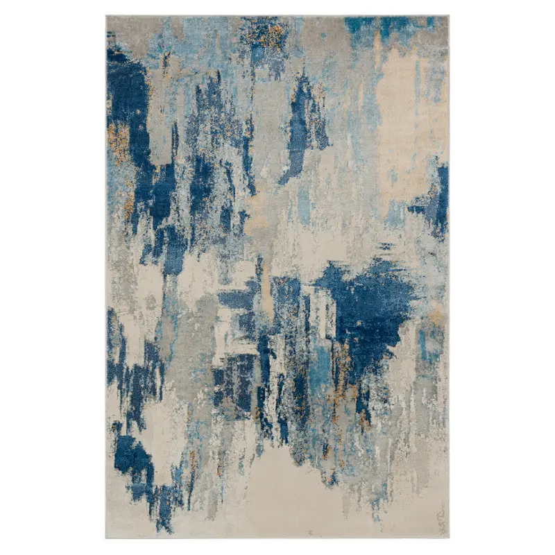 Orphic 5 x 8 Blue Multicolor Area Rug