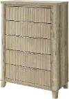 Wesley Natural Oak 5-Drawer Chest