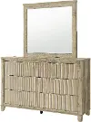 Wesley Natural Oak 6-Drawer Dresser