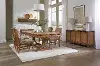 Bungalow Cognac Brown 5-Piece Dining Set with Extendable Table