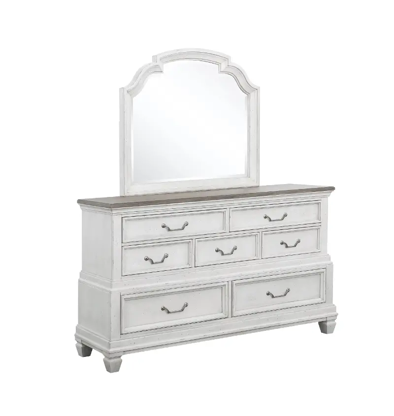Cloud 9 White 7-Drawer Dresser