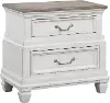 Cloud 9 White USB Charging Nightstand