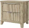 Wesley Natural Oak 2-Drawer Nightstand