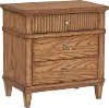 Bungalow Cognac Brown 3-Drawer Nightstand