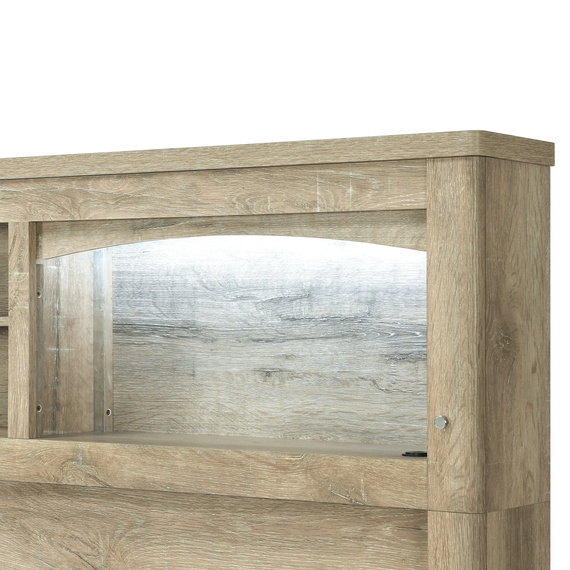 Wesley Natural Oak King Storage Bed-9