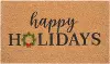 114841729 Happy Holidays Christmas Wreath Doormat