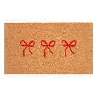 114891729 Red Bows Trio Doormat